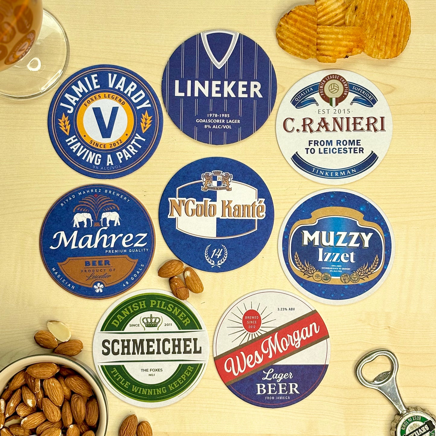 Leicester City Beer Mats (FATHER’S DAY SALE)