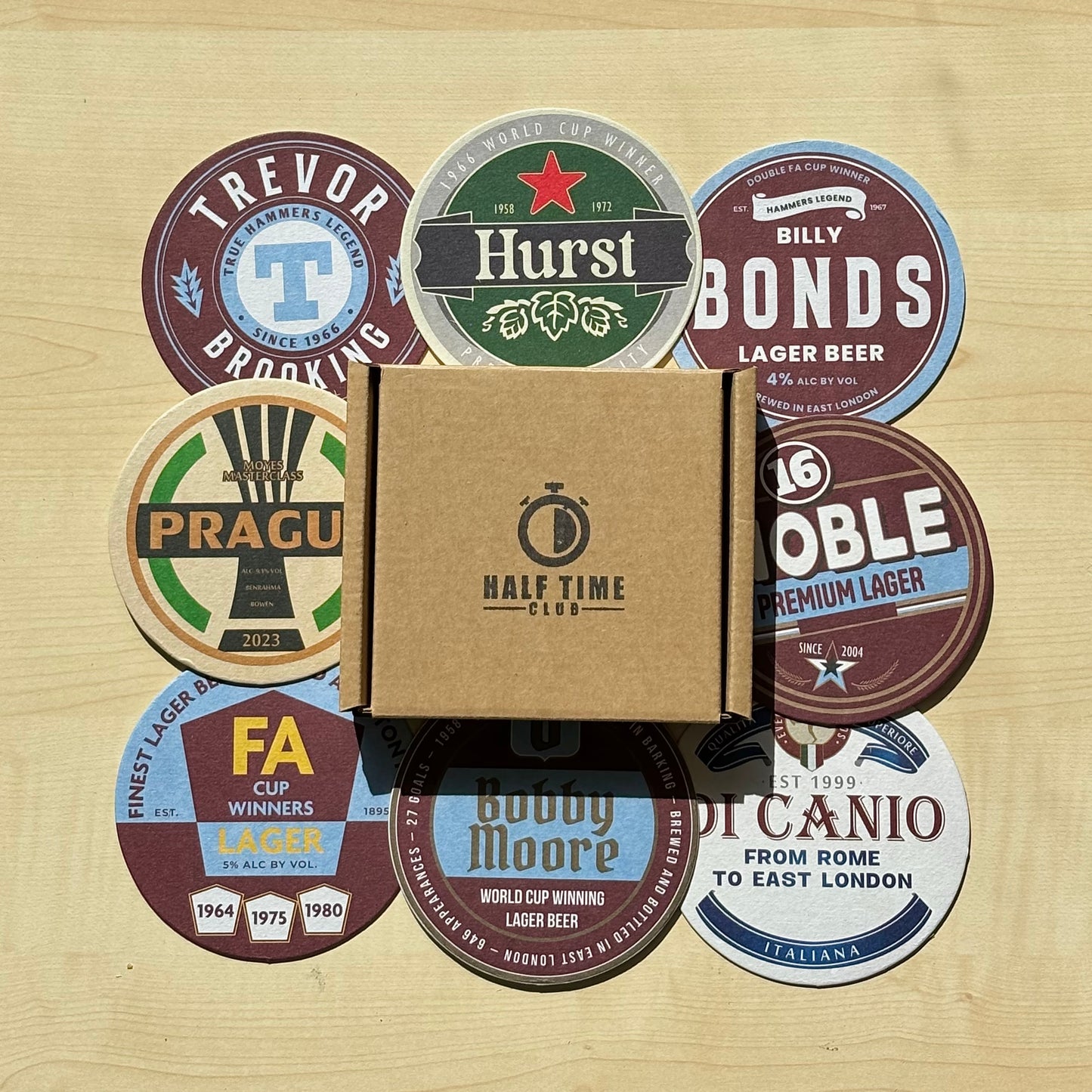 West Ham Beer Mats (FATHER’S DAY SALE)