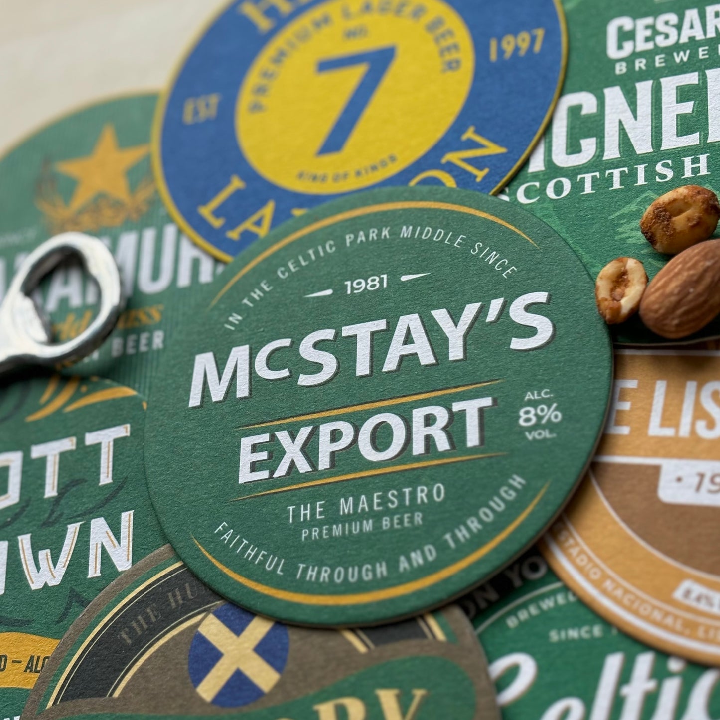 Celtic Beer Mats (FATHER’S DAY SALE)