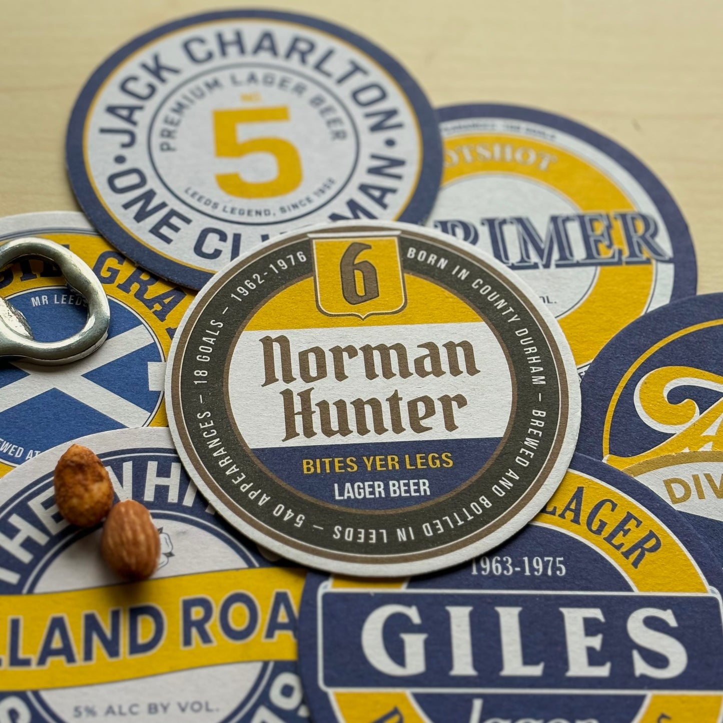 Leeds United Beer Mats (FATHER’S DAY SALE)