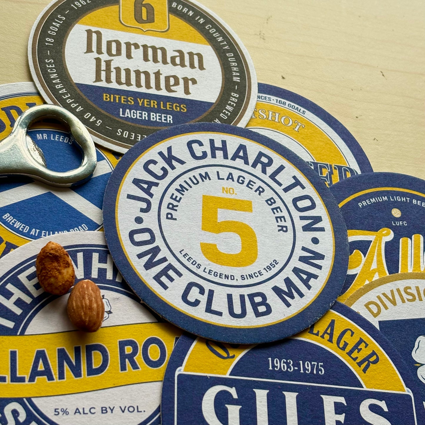 Leeds United Beer Mats (FATHER’S DAY SALE)