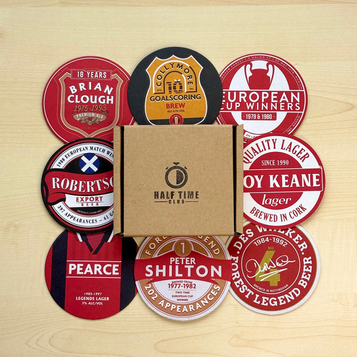 Nottingham Forest Beer Mats (FATHER’S DAY SALE)