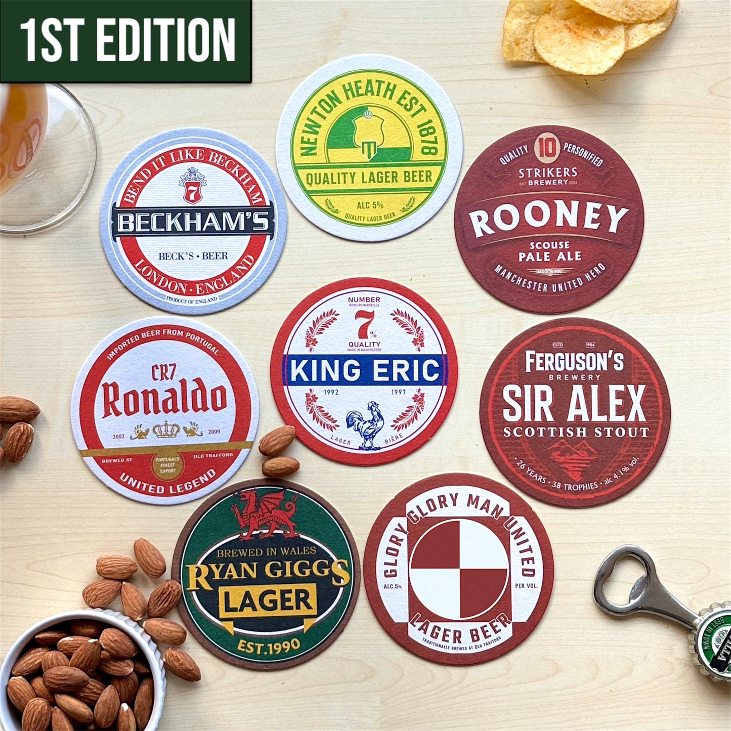 Manchester United Beer Mats