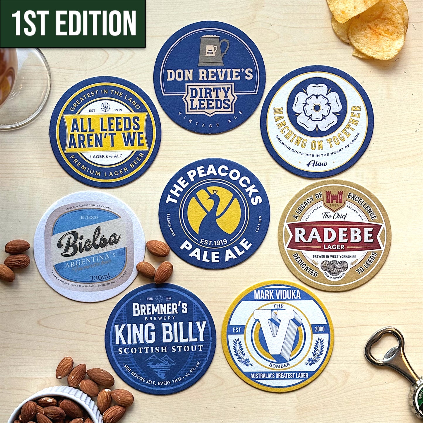 Leeds United Beer Mats
