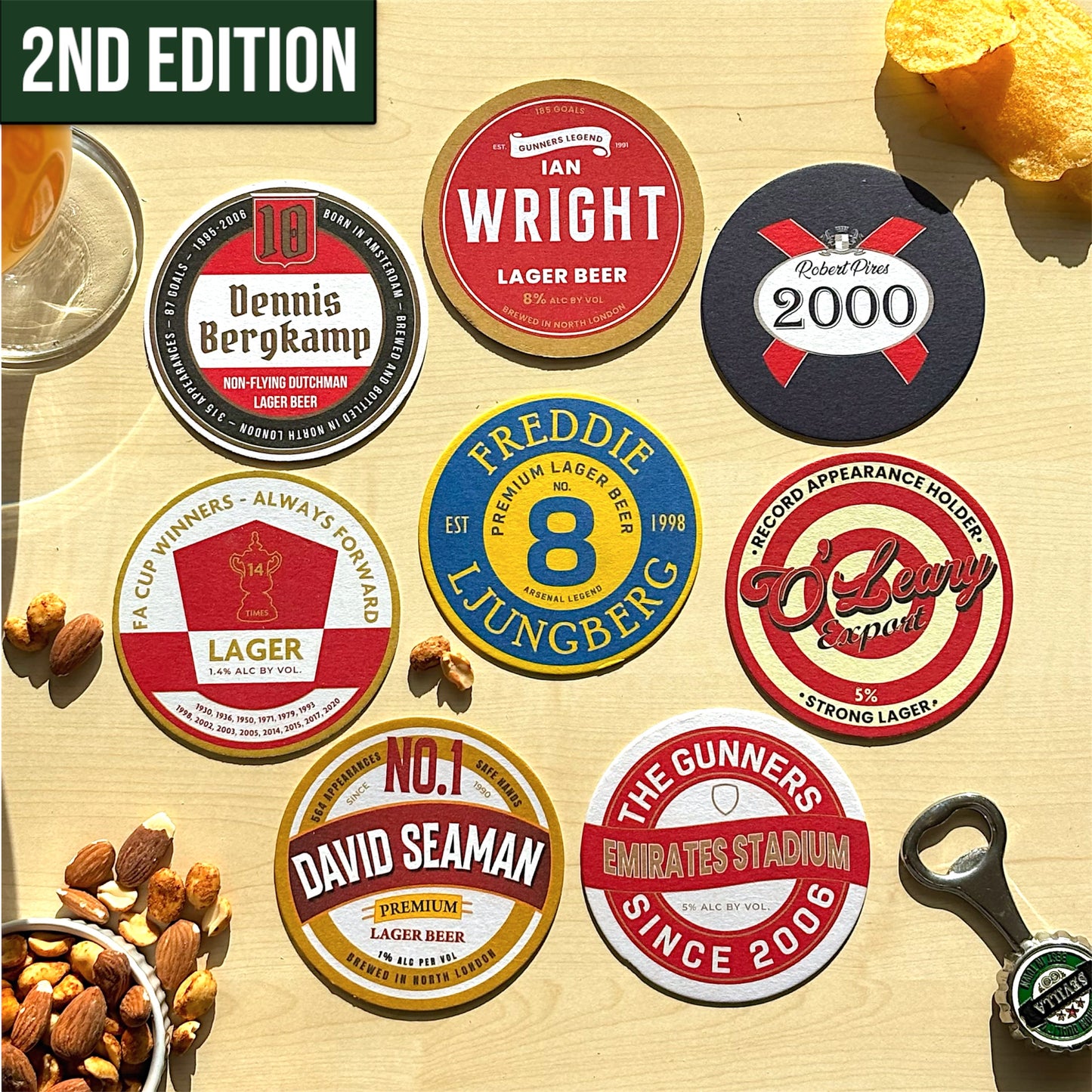 Arsenal Beer Mats (FATHER’S DAY SALE)