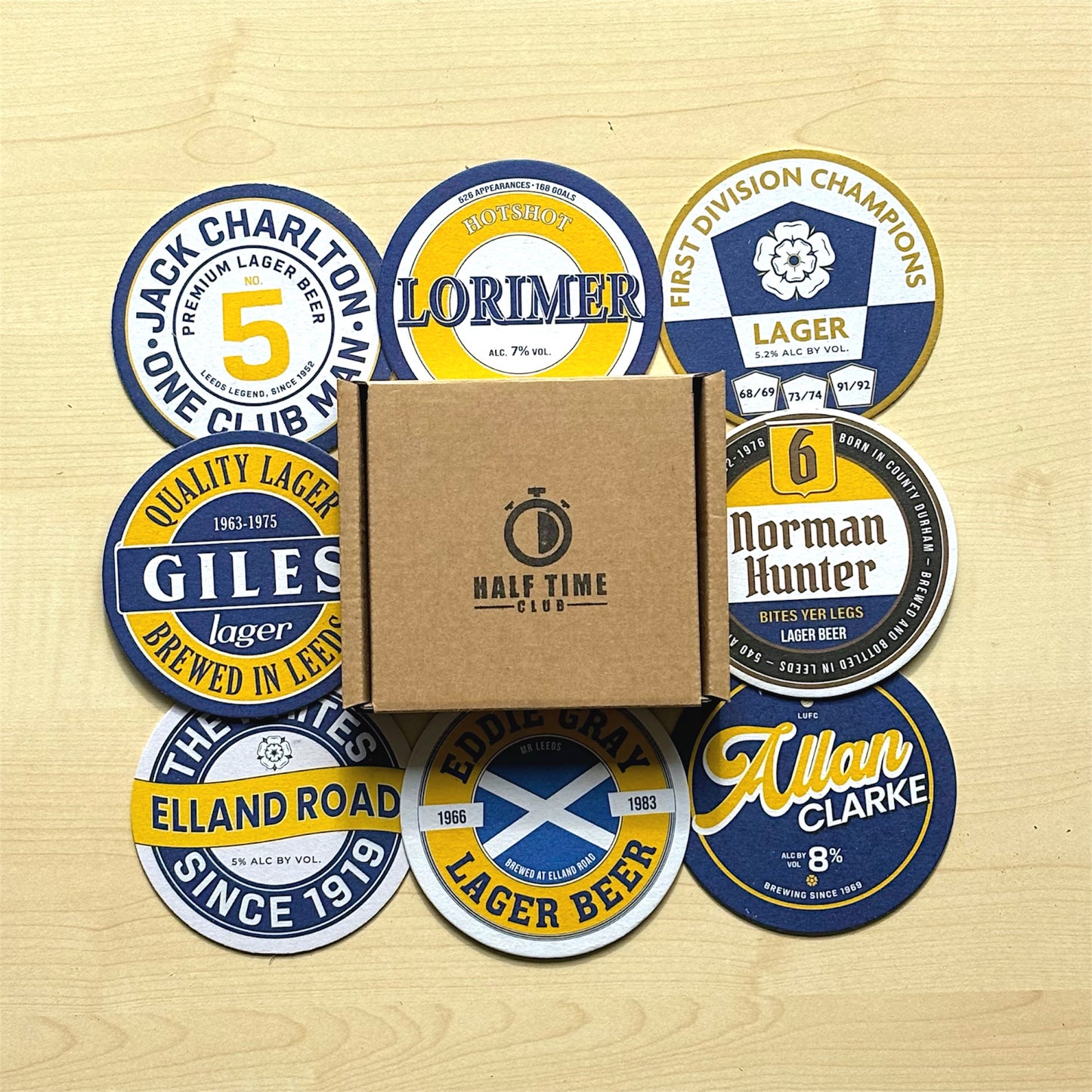 Leeds United Beer Mats (FATHER’S DAY SALE)