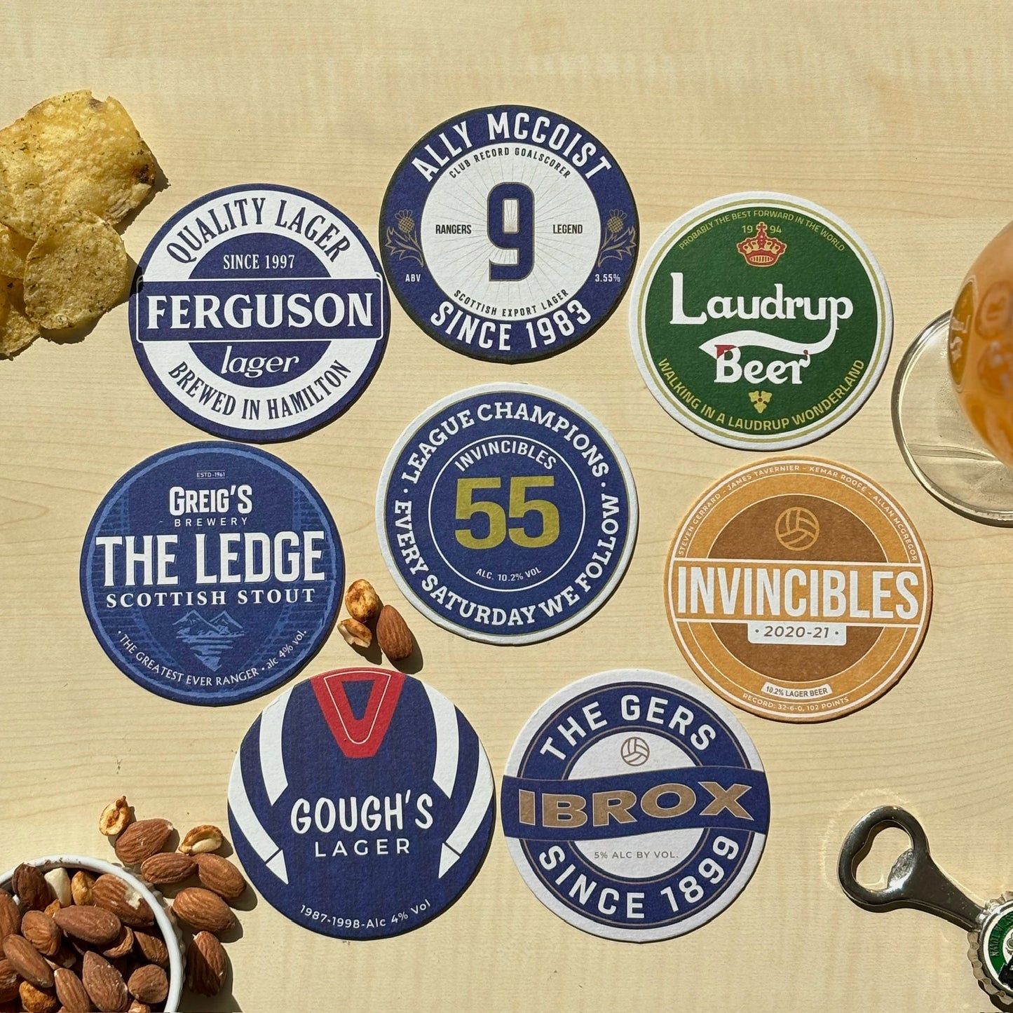 Rangers Beer Mats