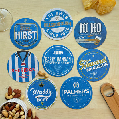 Sheffield Wednesday Beer Mats (FATHER’S DAY SALE)