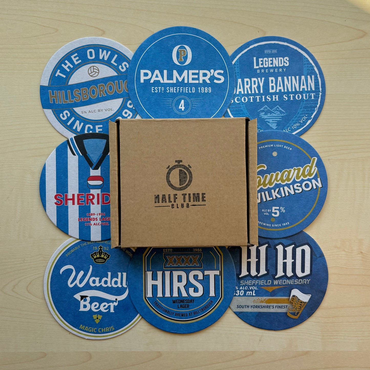 Sheffield Wednesday Beer Mats (FATHER’S DAY SALE)
