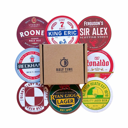 Football Beer Mats (8-Pack)