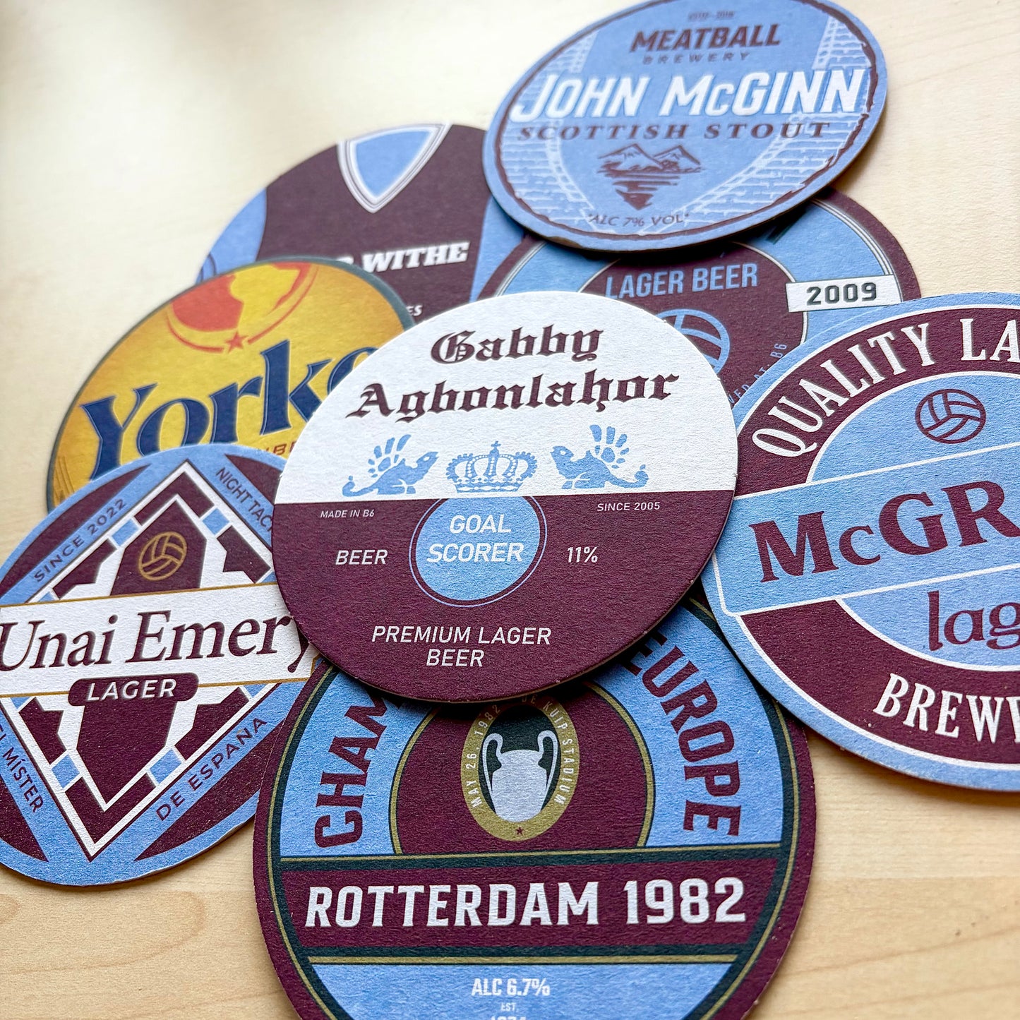 Aston Villa Beer Mats
