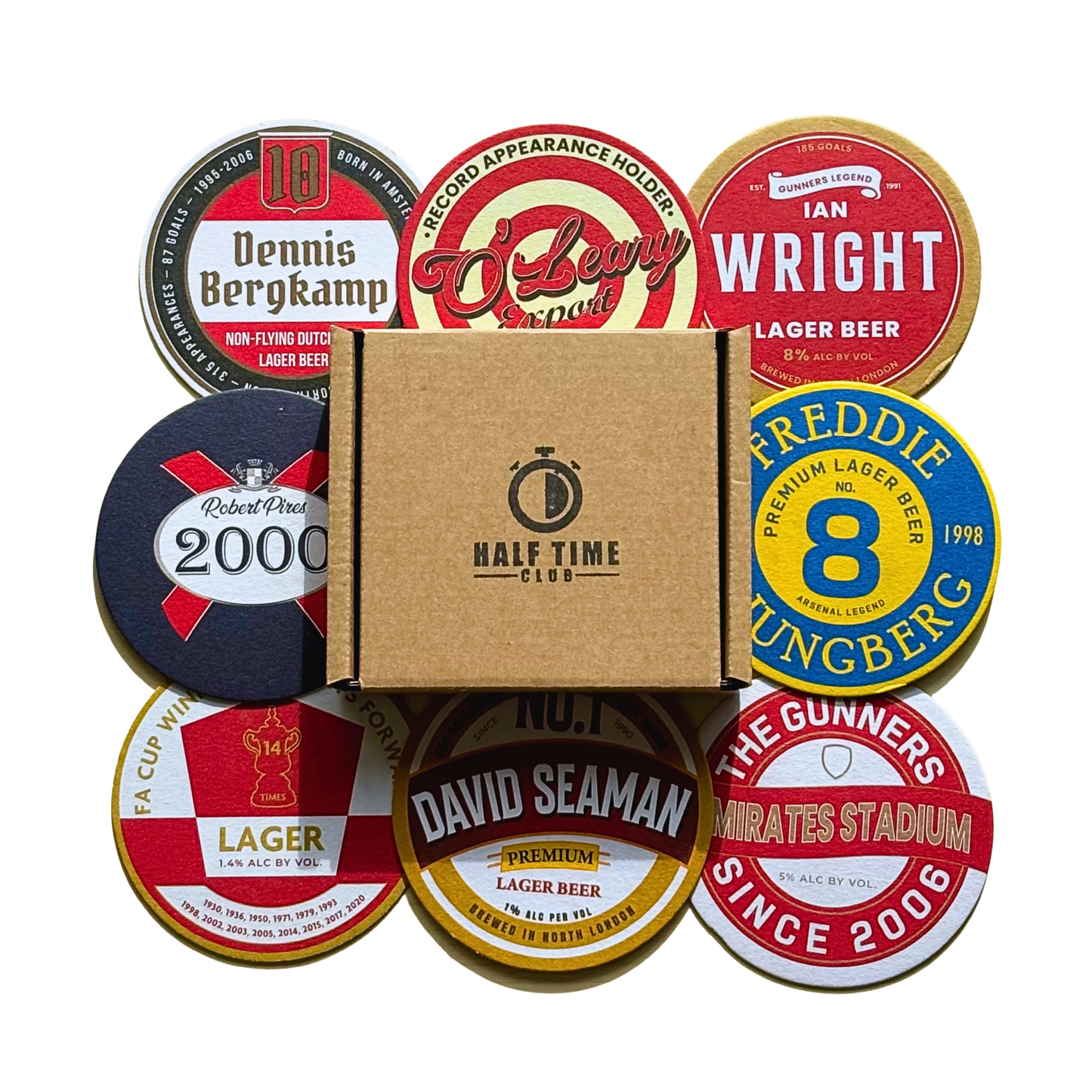 Football Beer Mats (8-Pack)