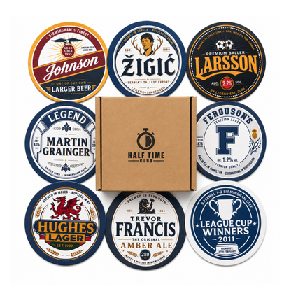 Football Beer Mats (8-Pack)