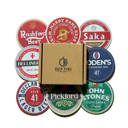 Football Beer Mats (8-Pack)