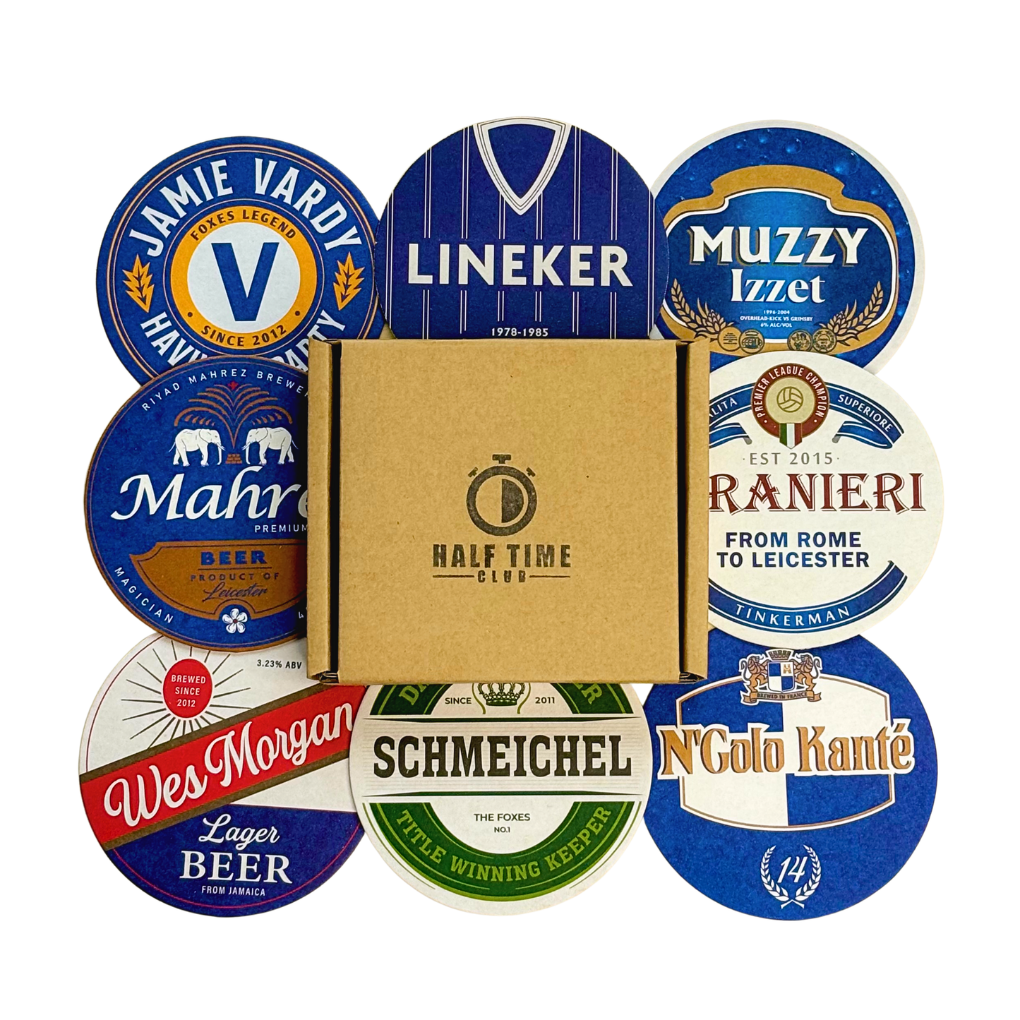 Football Beer Mats (8-Pack)