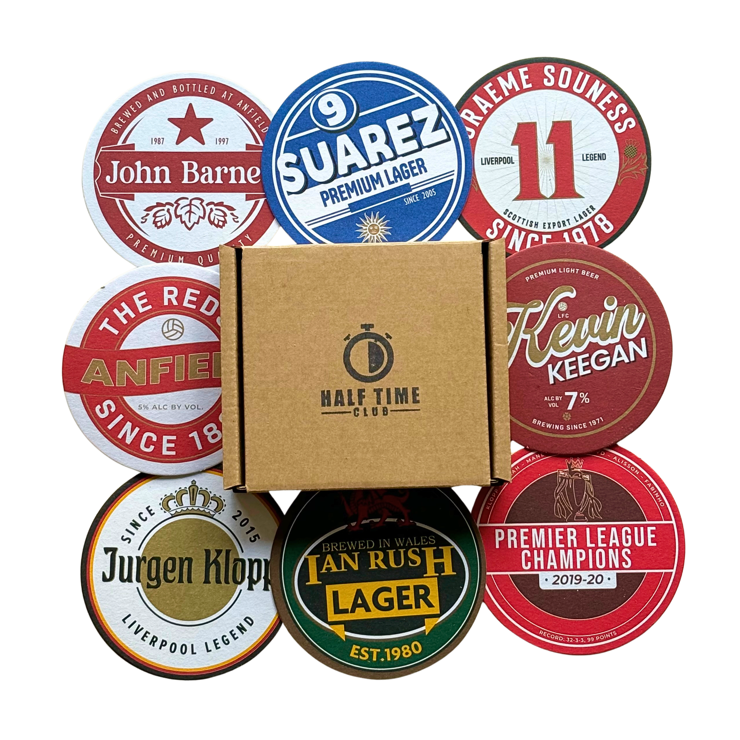 Football Beer Mats (8-Pack)