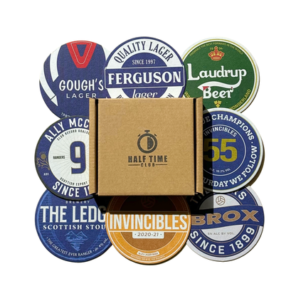 Football Beer Mats (8-Pack)