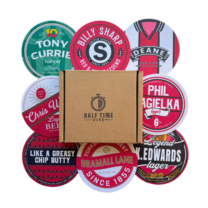 Football Beer Mats (8-Pack)